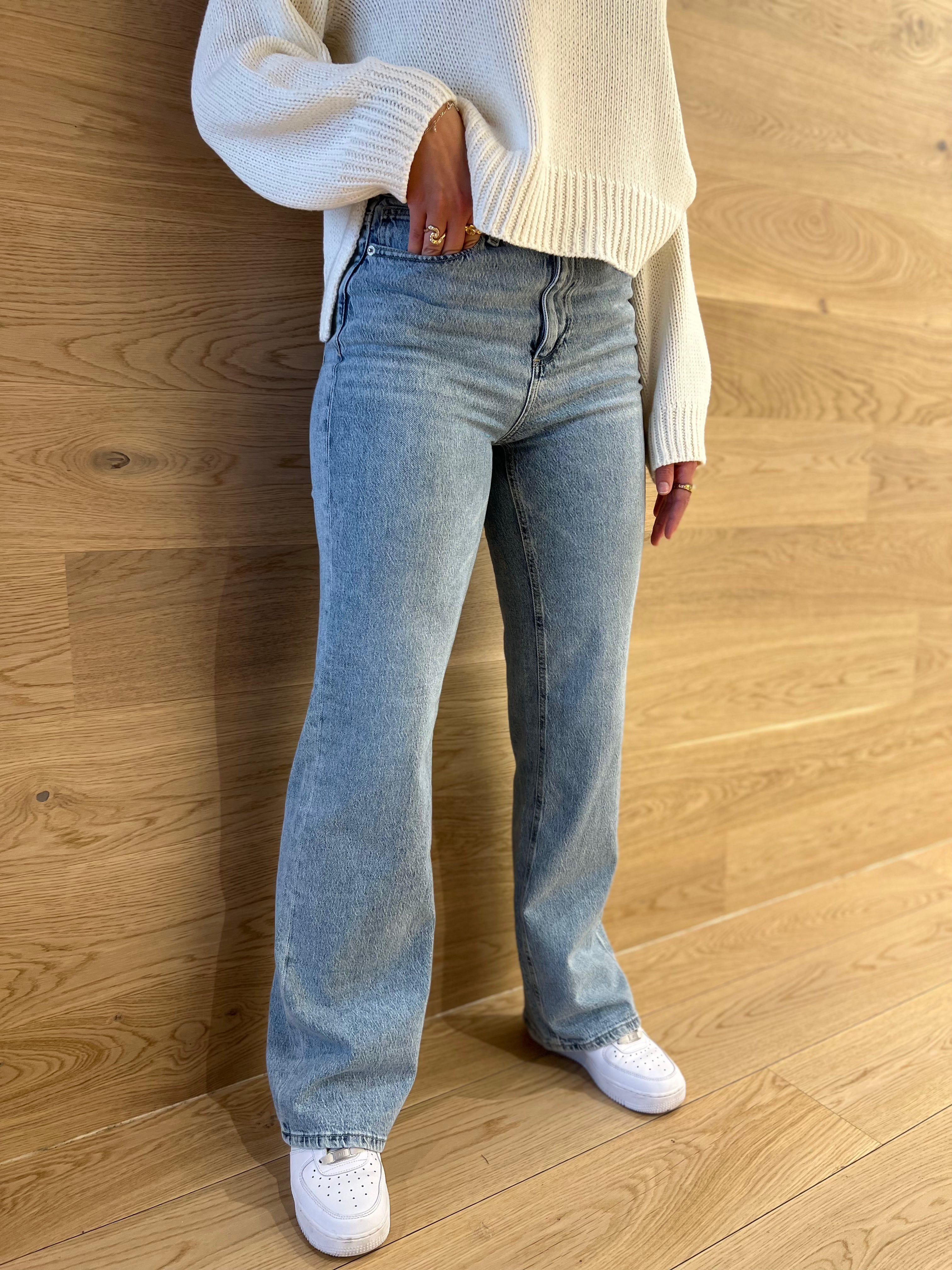 VMTESSA Wide Jeans - Light Blue Denim